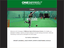 Tablet Screenshot of one7sports.com